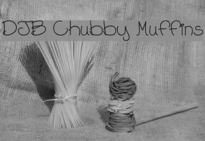 DJB Chubby Muffins Font examples