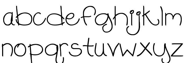 DJB Chubby Muffins Font LOWERCASE