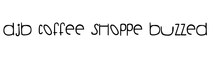 DJB Coffee Shoppe Buzzed  Frei Schriftart Herunterladen