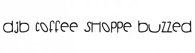 DJB Coffee Shoppe Buzzed  Free Fonts Download