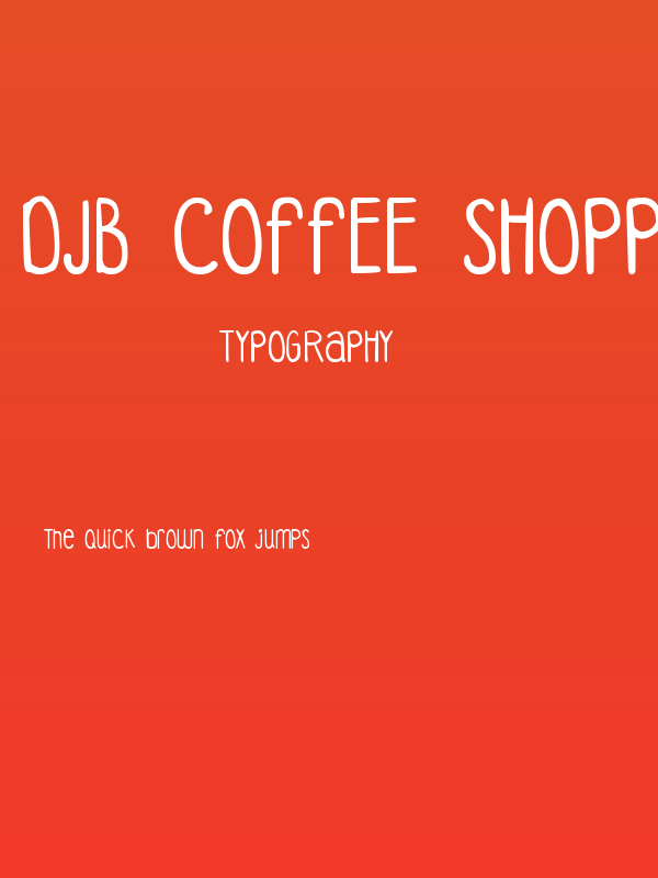 DJB Coffee Shoppe Espresso Poster