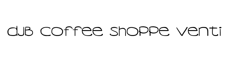 DJB Coffee Shoppe Venti  नि: शुल्क फ़ॉन्ट्स डाउनलोड