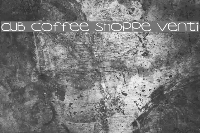 DJB Coffee Shoppe Venti Font examples
