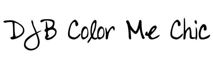 DJB Color Me Chic  les polices de caractères gratuit tlcharger