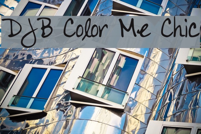 DJB Color Me Chic Font examples