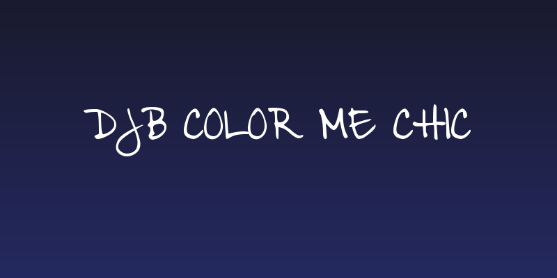 DJB Color Me Chic Social Header