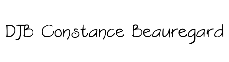 DJB Constance Beauregard  नि: शुल्क फ़ॉन्ट्स डाउनलोड