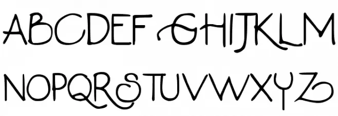 DJB Constance Beauregard Schriftart Groß