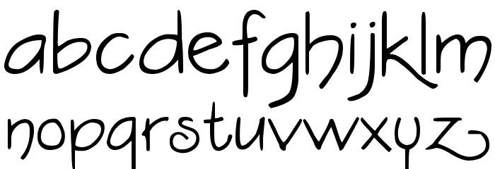 DJB Constance Beauregard Font LOWERCASE