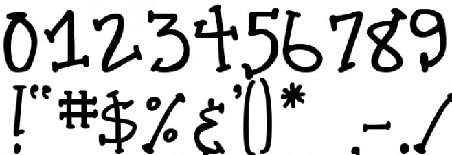 DJB Crazy Goofy Cool Font OTHER CHARS