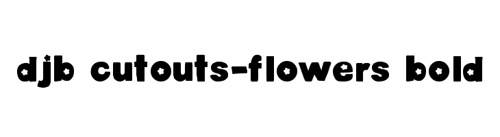 DJB Cutouts-Flowers Bold  baixar fontes gratis