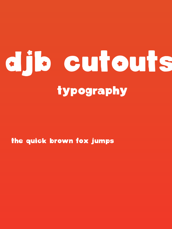 DJB Cutouts-Flowers Bold Poster