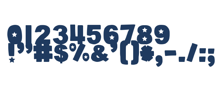 DJB Cutouts-Stars Bold Other Characters