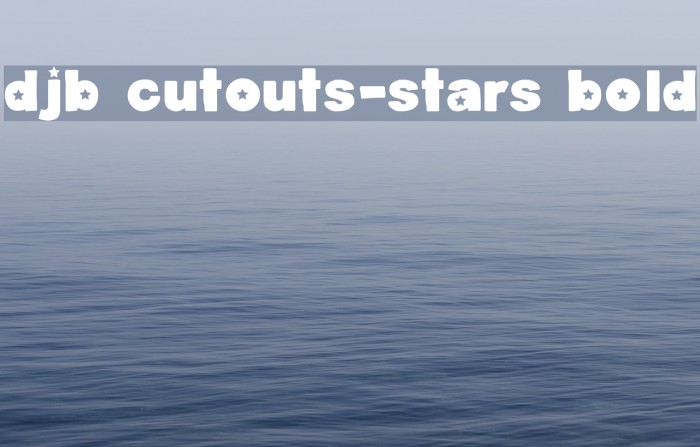 DJB Cutouts-Stars Bold Example 1