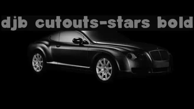 DJB Cutouts-Stars Bold Font examples