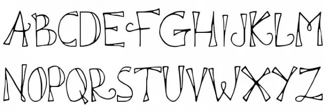 DJB DOODL E DOO Schriftart Groß