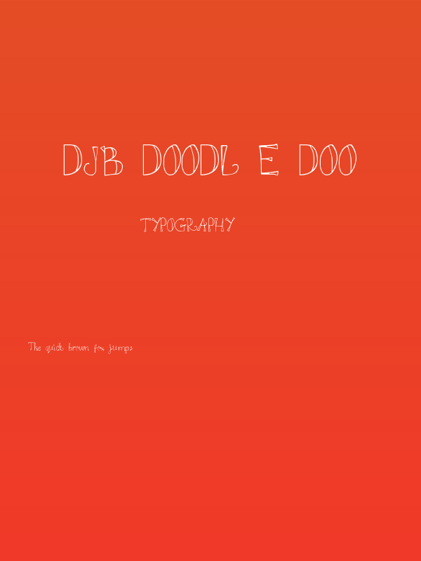 DJB DOODL E DOO Poster