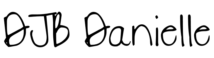 DJB Danielle  Скачать бесплатные шрифты