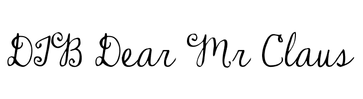DJB Dear Mr Claus Font