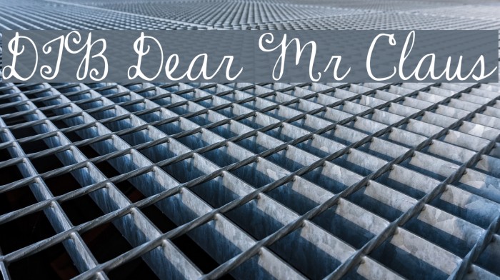DJB Dear Mr Claus Font examples