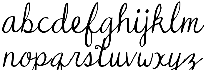 DJB Dear Mr Claus Font LOWERCASE