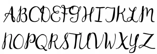 DJB Dear St. Nick Schriftart Groß