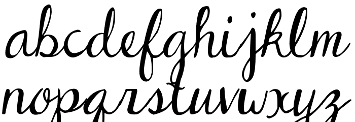DJB Dear St. Nick Font LOWERCASE