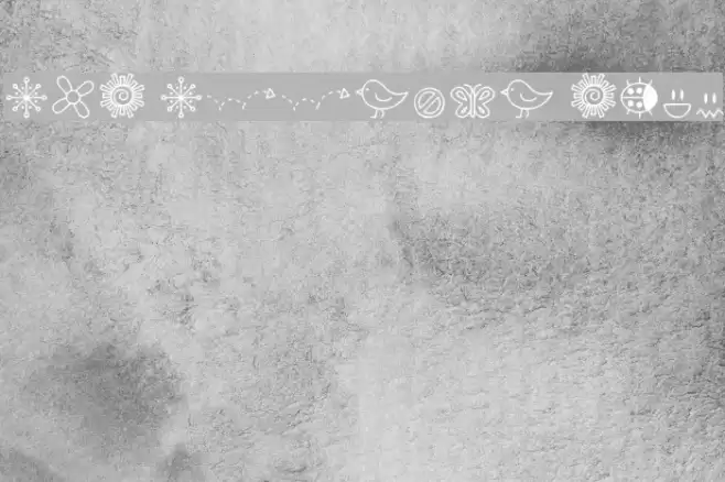 DJB Doodled Bits Font examples