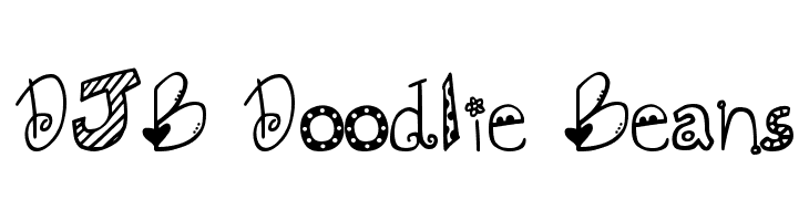 DJB Doodlie Beans  لخطوط تنزيل