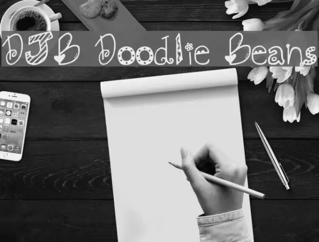 DJB Doodlie Beans Font examples