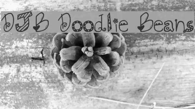 DJB Doodlie Beans Font examples