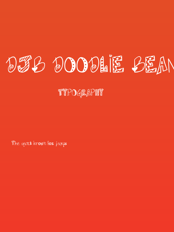 DJB Doodlie Beans Poster