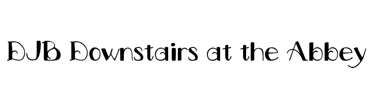 DJB Downstairs at the Abbey  Frei Schriftart Herunterladen