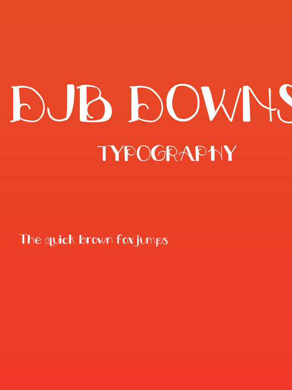 DJB Downstairs at the Abbey Poster