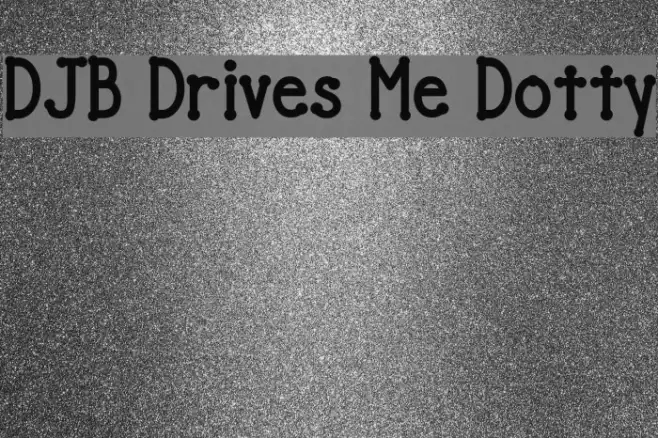 DJB Drives Me Dotty Example 1
