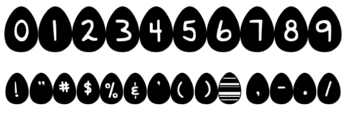 DJB Eggsellent Wobbly Font OTHER CHARS