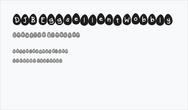 DJB Eggsellent Wobbly Business Card