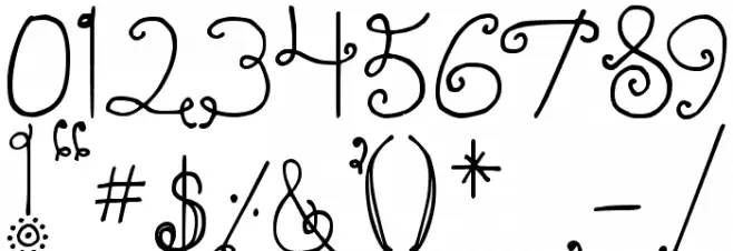 DJB Emilys Garden Font OTHER CHARS