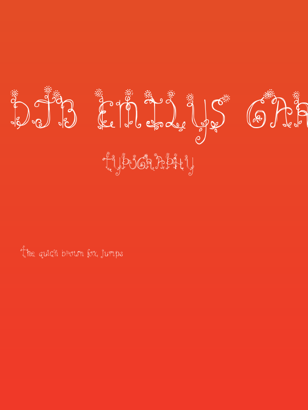 DJB Emilys Garden Poster