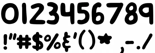 DJB Emphatic Font OTHER CHARS