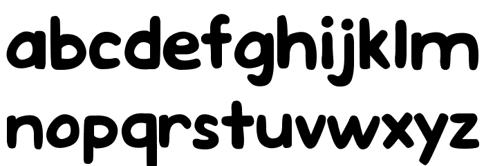 DJB Emphatic Font LOWERCASE