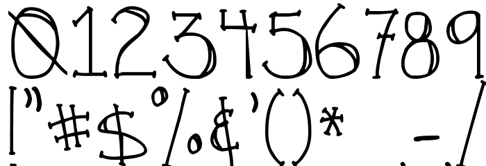 DJB FOR ANNIE Font Alte caractere