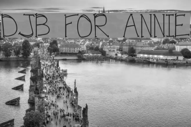 DJB FOR ANNIE Font examples