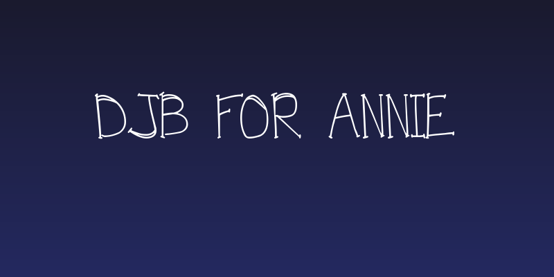 DJB FOR ANNIE Social Header