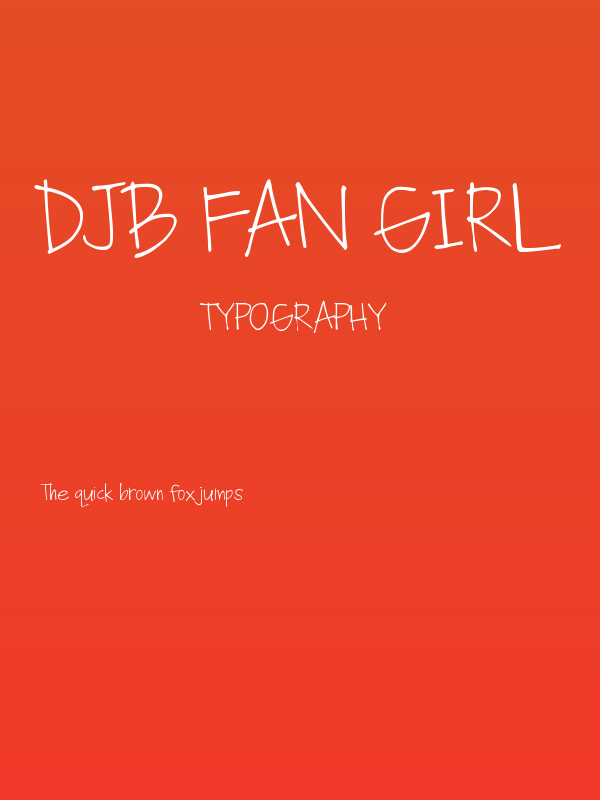 DJB Fan Girl Poster