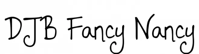 DJB Fancy Nancy  Fuentes Gratis Descargar