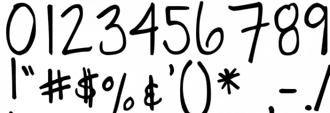 DJB Fancy Nancy Font OTHER CHARS