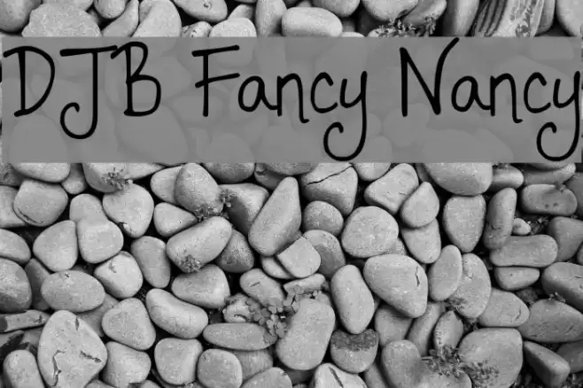 DJB Fancy Nancy Font examples