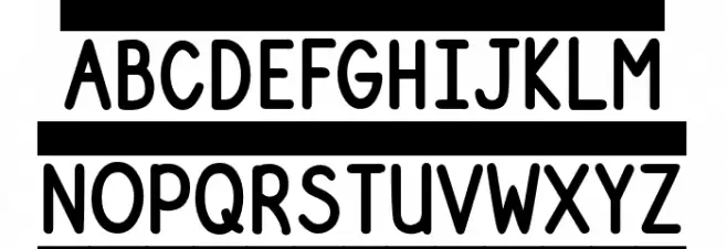 DJB File Folder Labels Polices MAJUSCULES