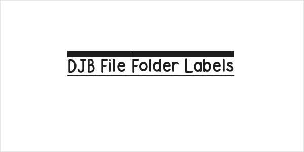 DJB File Folder Labels Logo